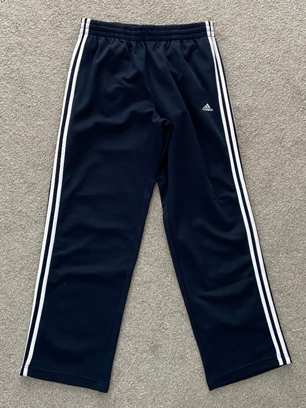 Adidas men's navy track pants